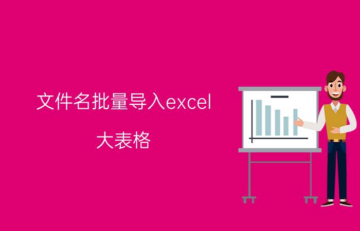 文件名批量导入excel 大表格 excel表格内容批量导入word？